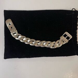 Vintage Ralph Lauren buckle link bracelet, 21” long